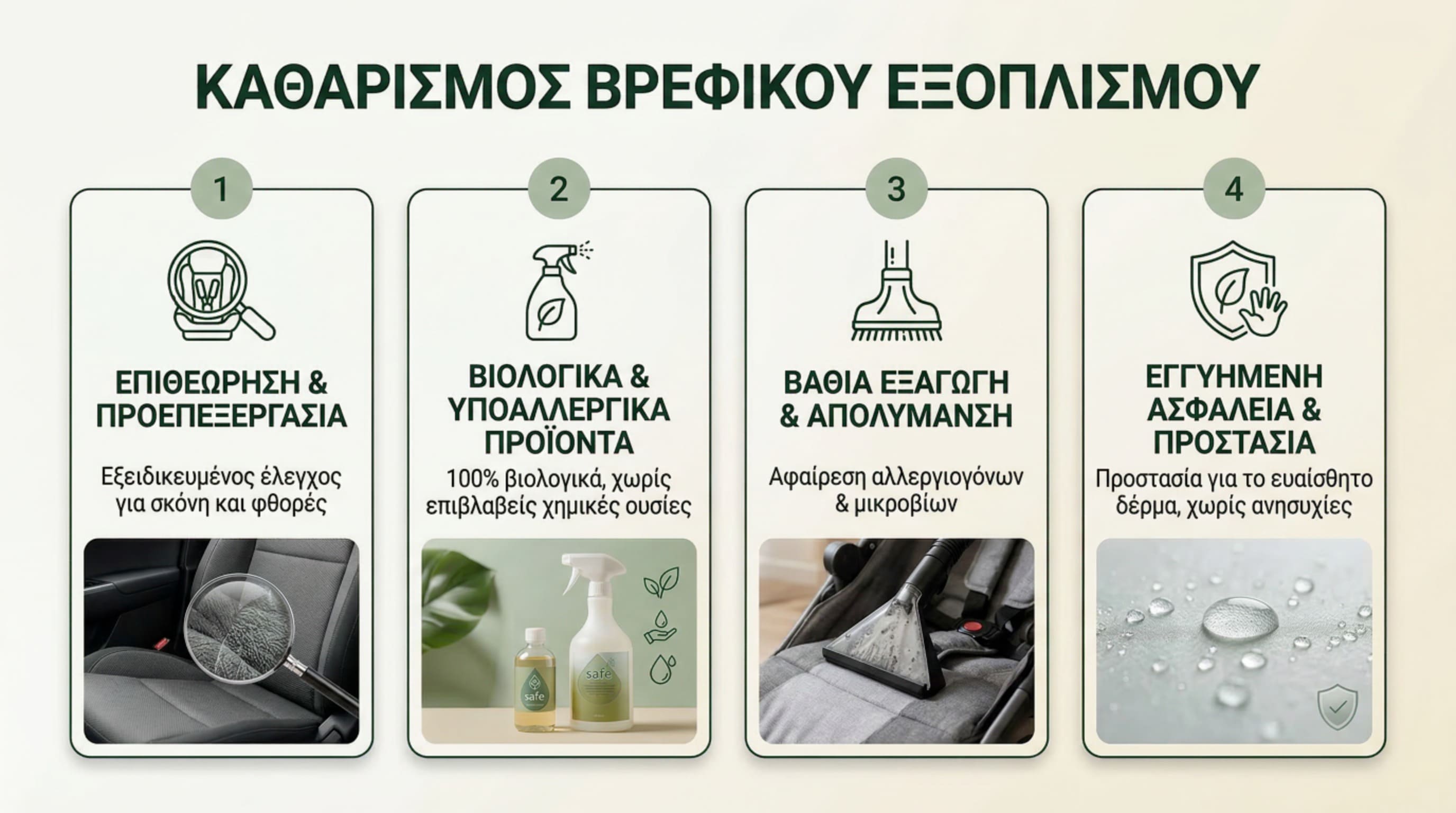 Ασφαλής καθαρισμός βρεφικού εξοπλισμού με βιολογικά προϊόντα